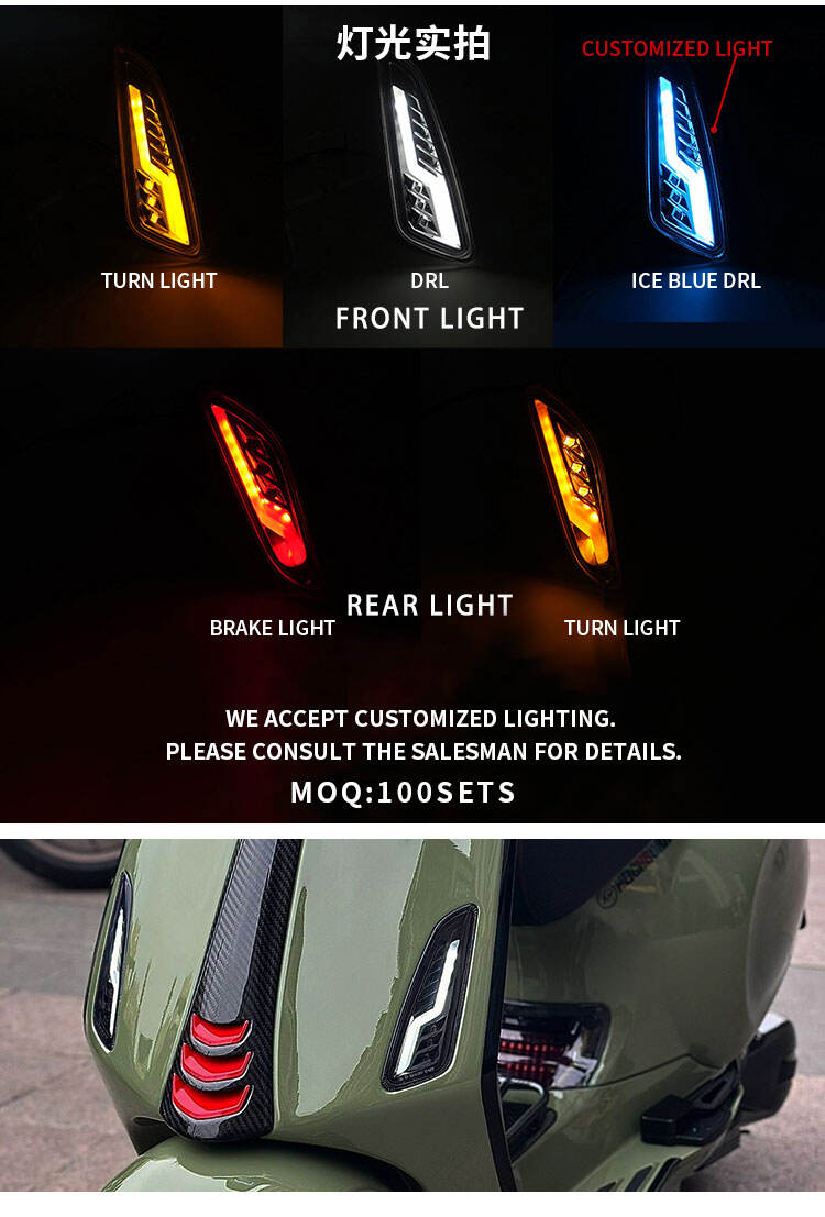 Hot Sale Level10 LED Indicator lamp Sequential Turn Signal Light for VESPA Sprint supplier