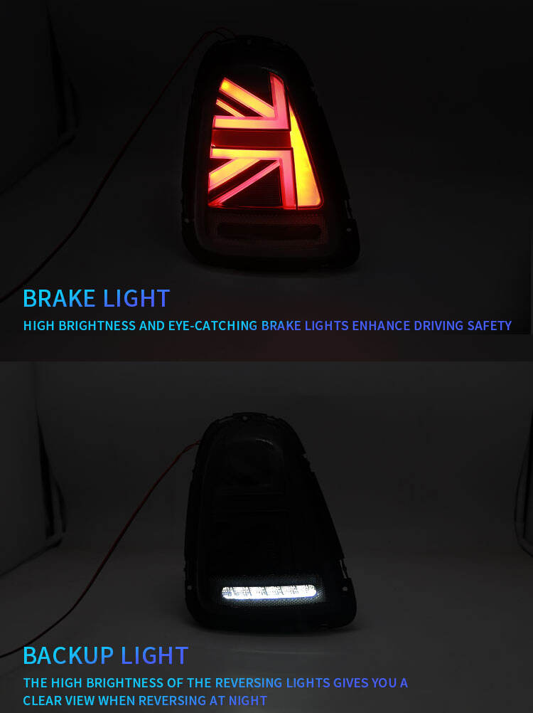 Led Taillights Assembly for BMW Mini Cooper R56 R57 R58 R59 2007-2010 Rear Lamp DRL Fog Taillights Plug and Play supplier