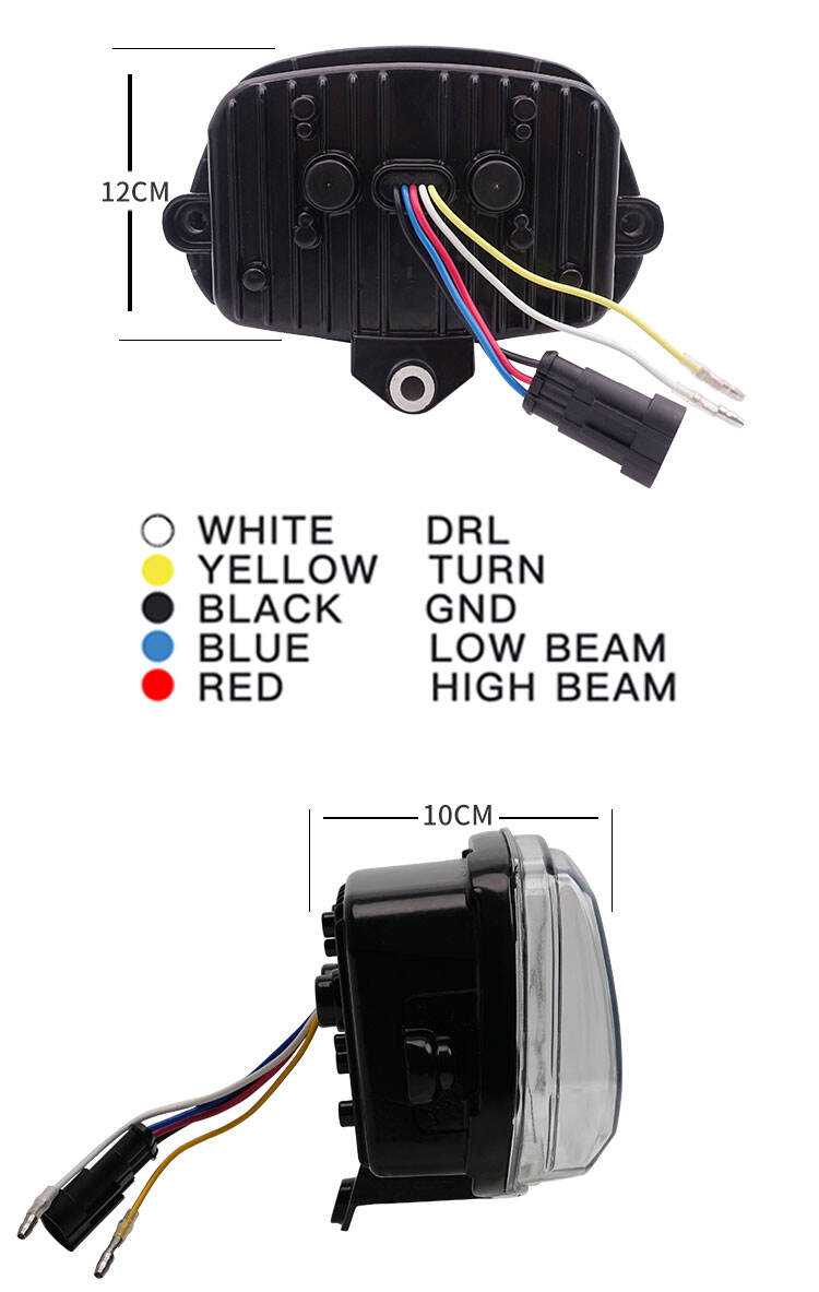 2022 new original high beam and low beam DRL motorcycle headlight for Vespa Sprint manufacture