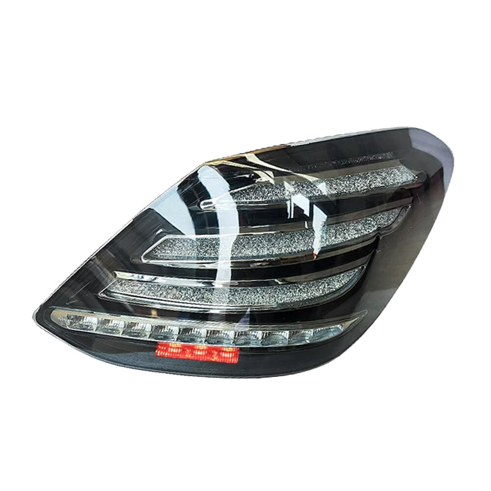 High quality Dynamic scanning taillight 12v for Benz W205 2014~2019 Plug and play change black LED taillight for Maybach supplier