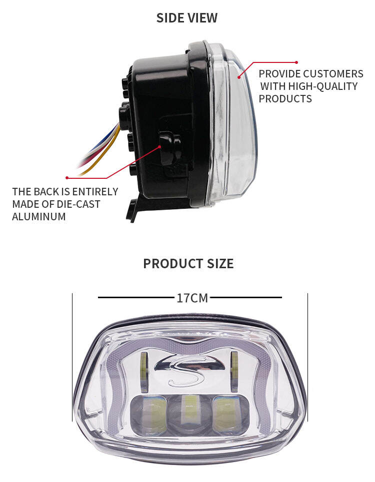 2022 new original high beam and low beam DRL motorcycle headlight for Vespa Sprint details