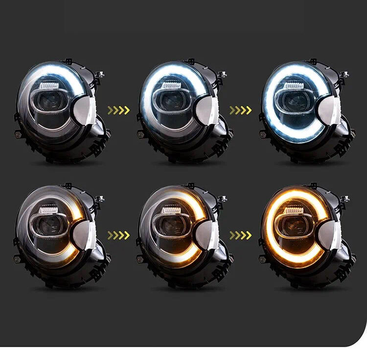 New upgrade led style headlamp headlight for BMW Mini Cooper R56 head lamp head light auto light systems details