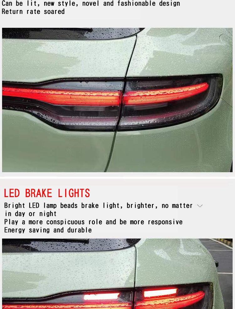 2014-2017 Upgrade 2021 style through LED taillights for macan tail light For Porsche macan rear light manufacture