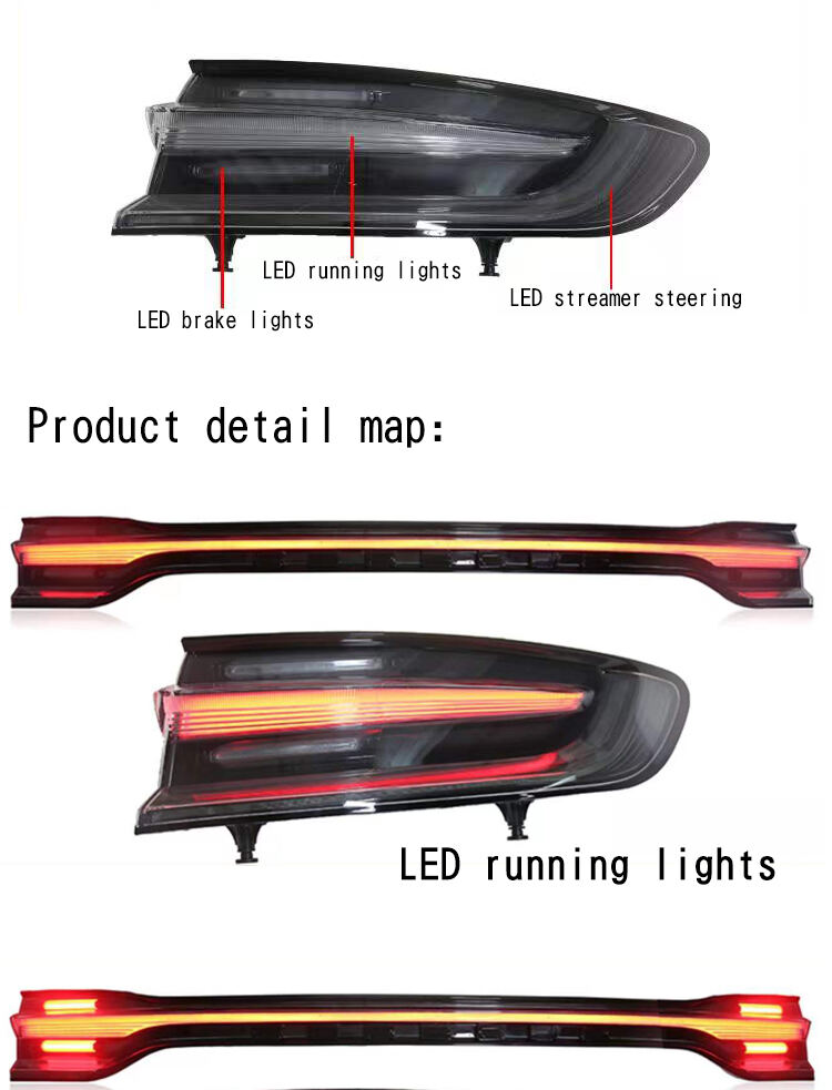 2014-2017 Upgrade 2021 style through LED taillights for macan tail light For Porsche macan rear light supplier