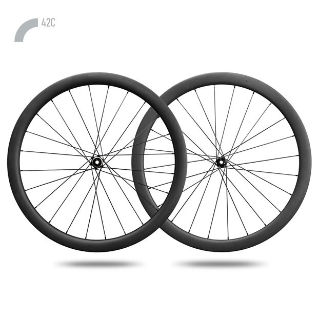 Carbon Gravel/Road  disc brake  wheelset 42C