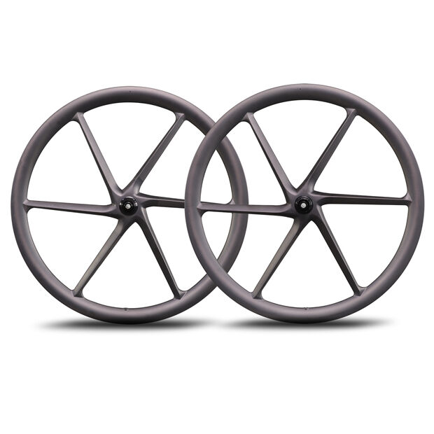 Carbon Road Disc Brake Tubeless 6 spoke wheelset 6S