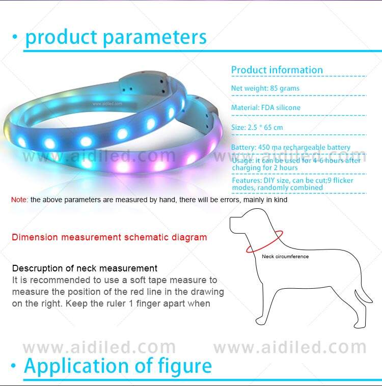 AIDI-C6 LED dog collar supplier