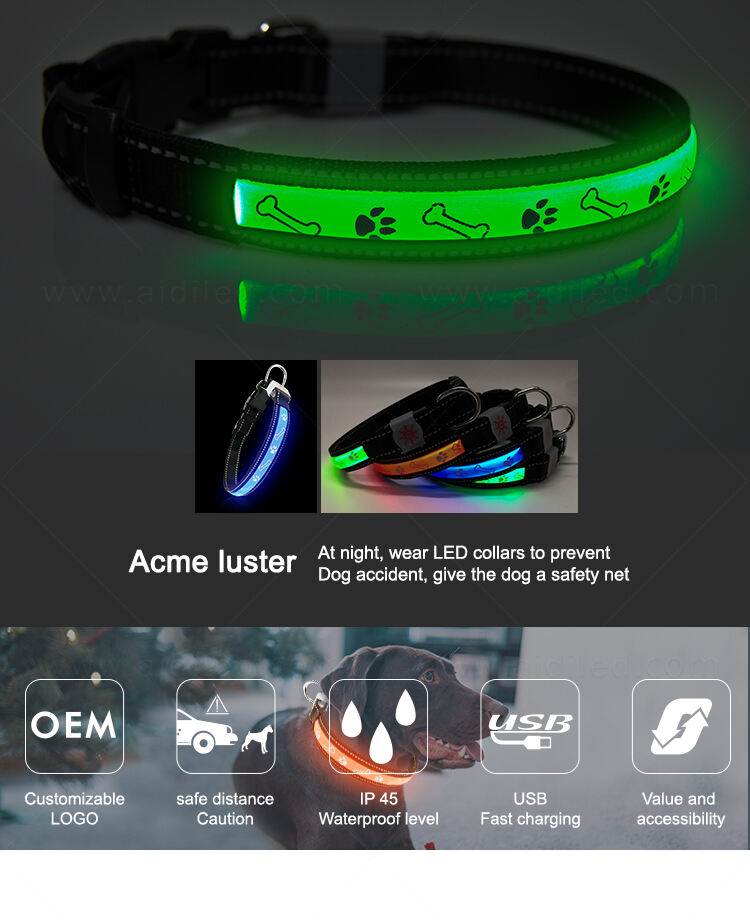 AIDI-C19 LED dog collar manufacture