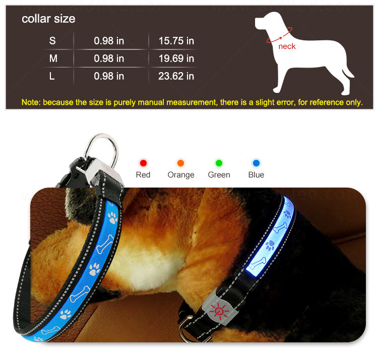 AIDI-C19 LED dog collar details