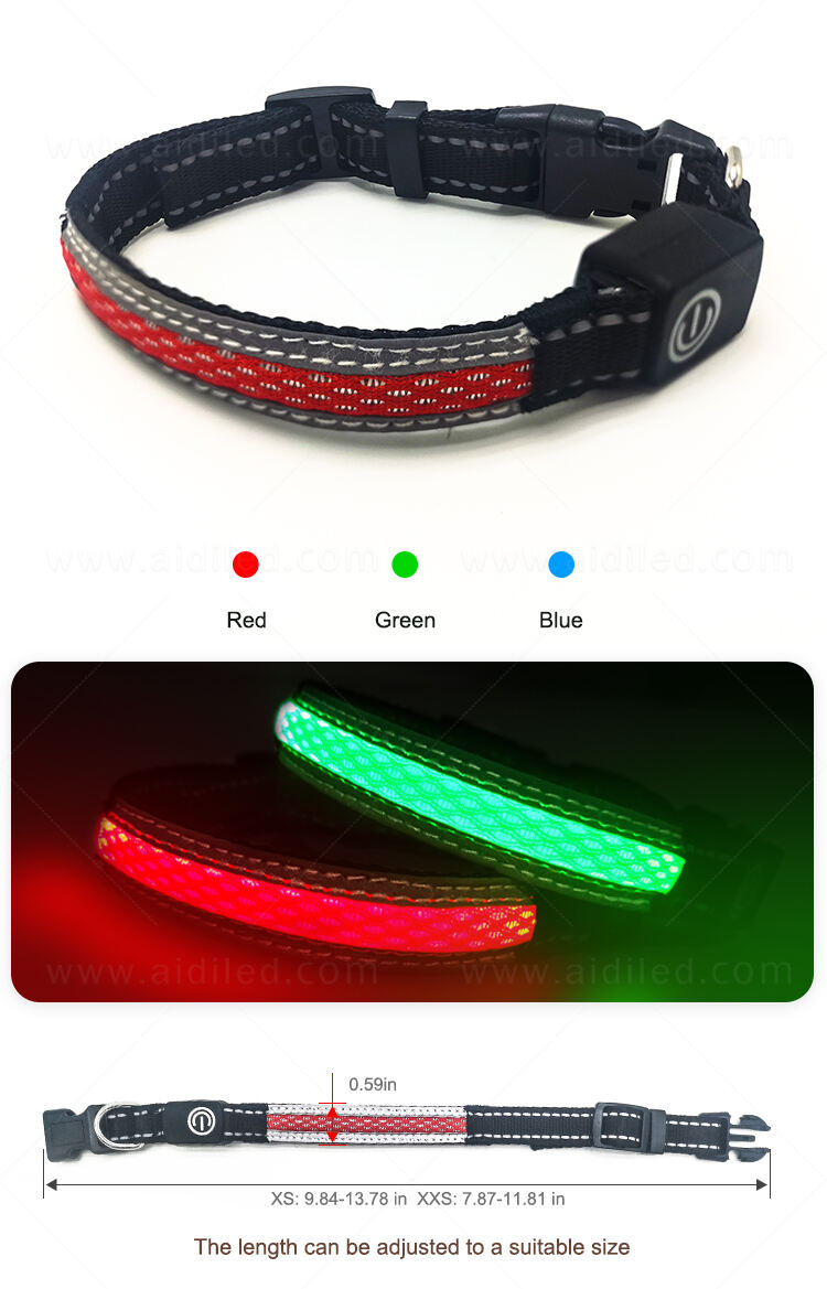 AIDI-C11SS LED dog collar factory