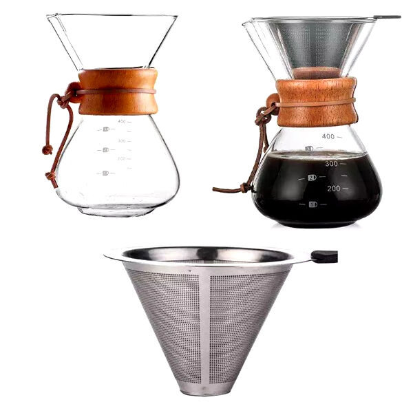 Enjoy the beauty and functionality of a glass drip coffee p
