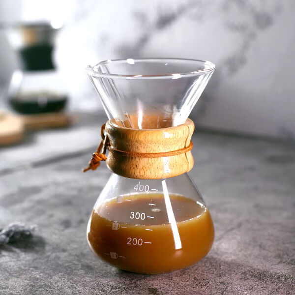 The elegant design and functionality of a glass coffee p