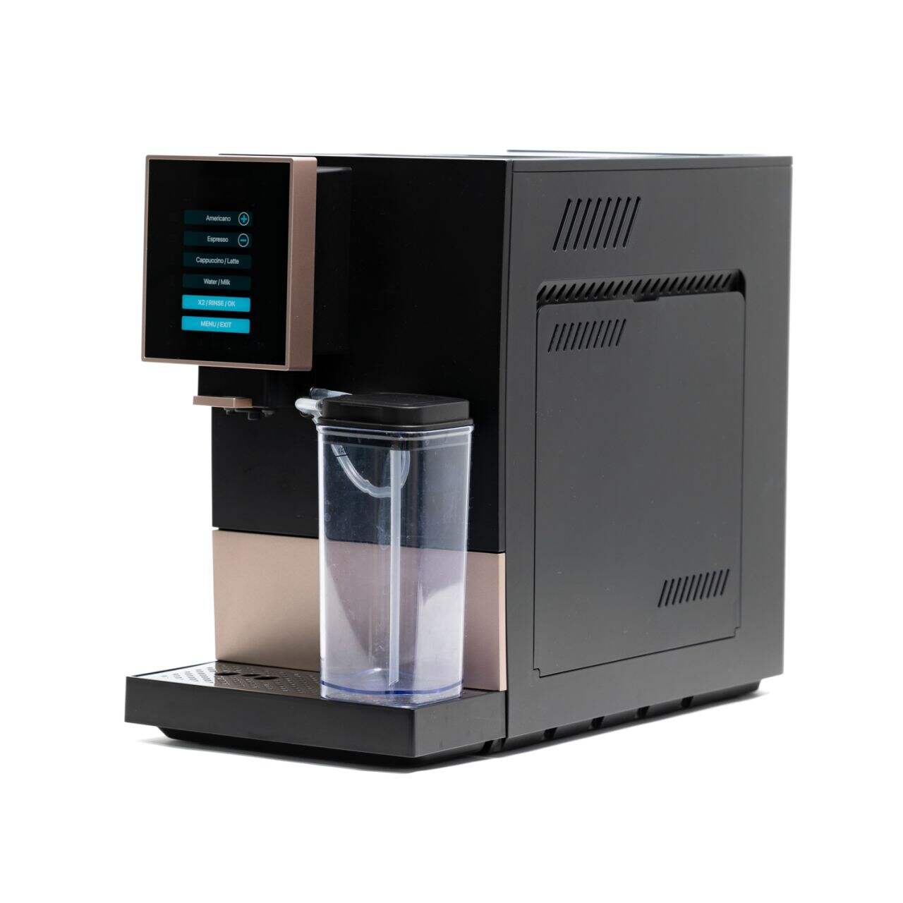 Say goodbye to stale coffee with a built-in grinder