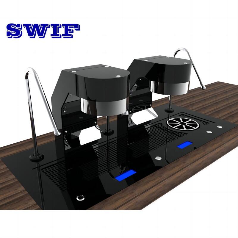 Multifunctional 3 in 1 Double Group Commercial Desktop Coffee Machine Under Counter Espresso Machine