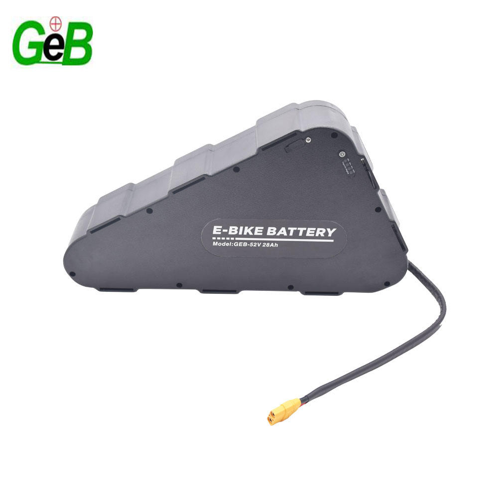 GEB Direct Supply 48V 52V 72V 60V 20Ah 25Ah 35Ah 40Ah Triangle Ebike Battery 48V 750W 1000W electric bike rechargeable Pack