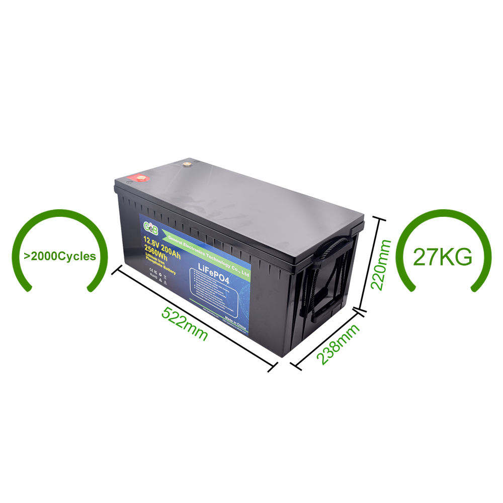 Customize GEB solar energy storage lifepo4 battery 12.8v 200ah home energy storage lifepo4 battery pack energy storage battery