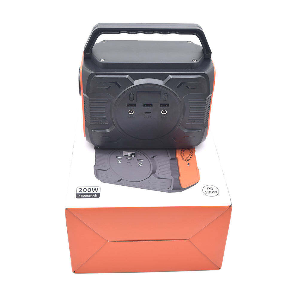 Customize 200W Lithium battery portable energy storage power station outdoor power station for outdoor camping and travelling