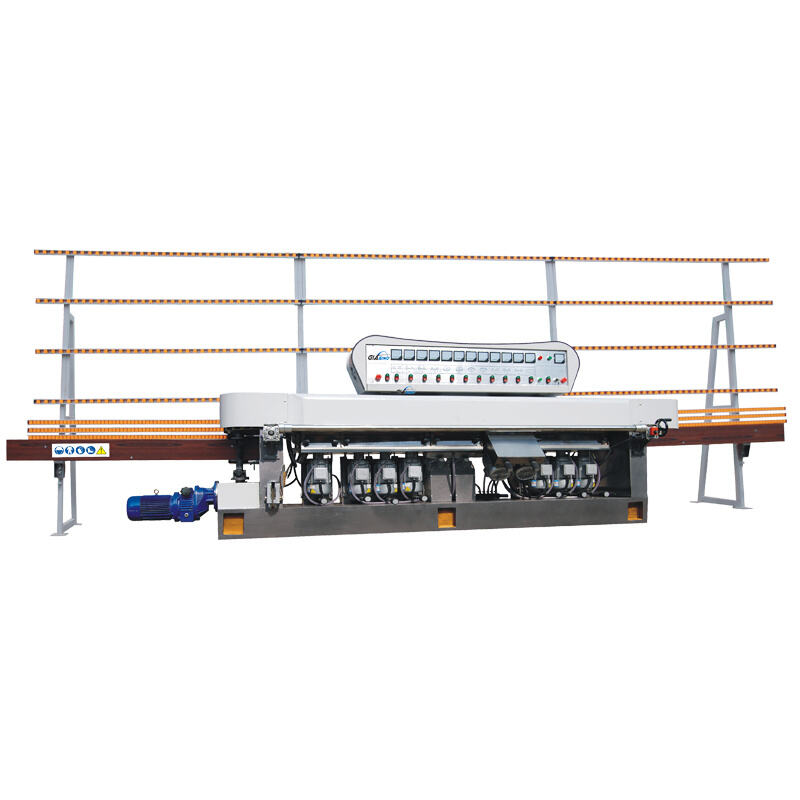 9 Motors Straight Line Glass Edging Machine