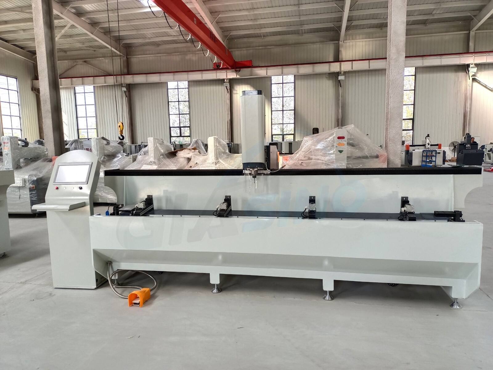 Aluminum Profile 3 Axis CNC Drilling Milling Machine factory