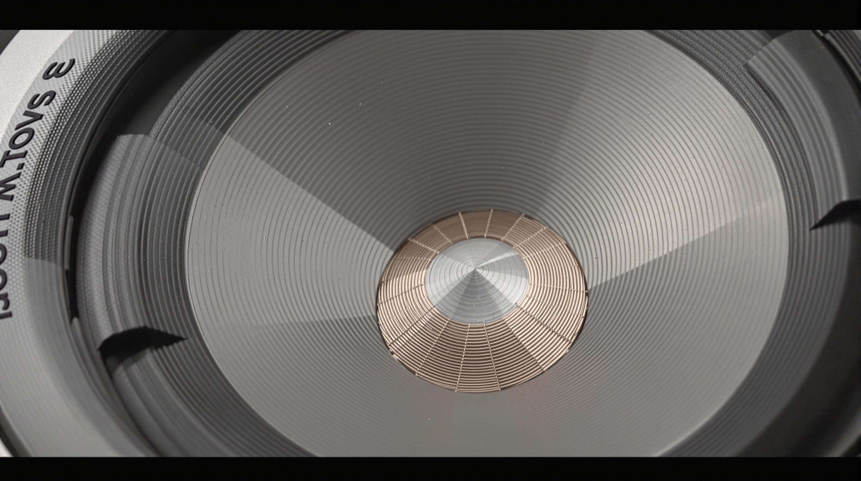 Photorealistic close-up of an advanced 18-inch subwoofer voice coil and magnet with intricate metallic details.
