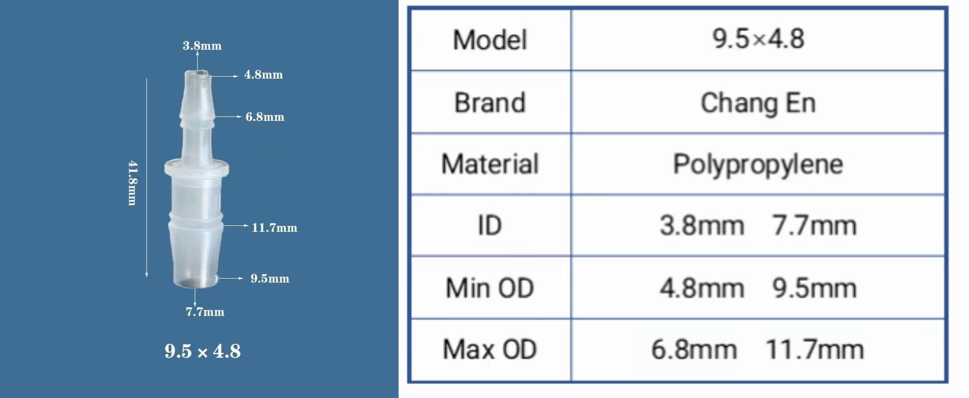 Chang En Variable diameter plastic straight water nozzle joint Flexible joint manufacture