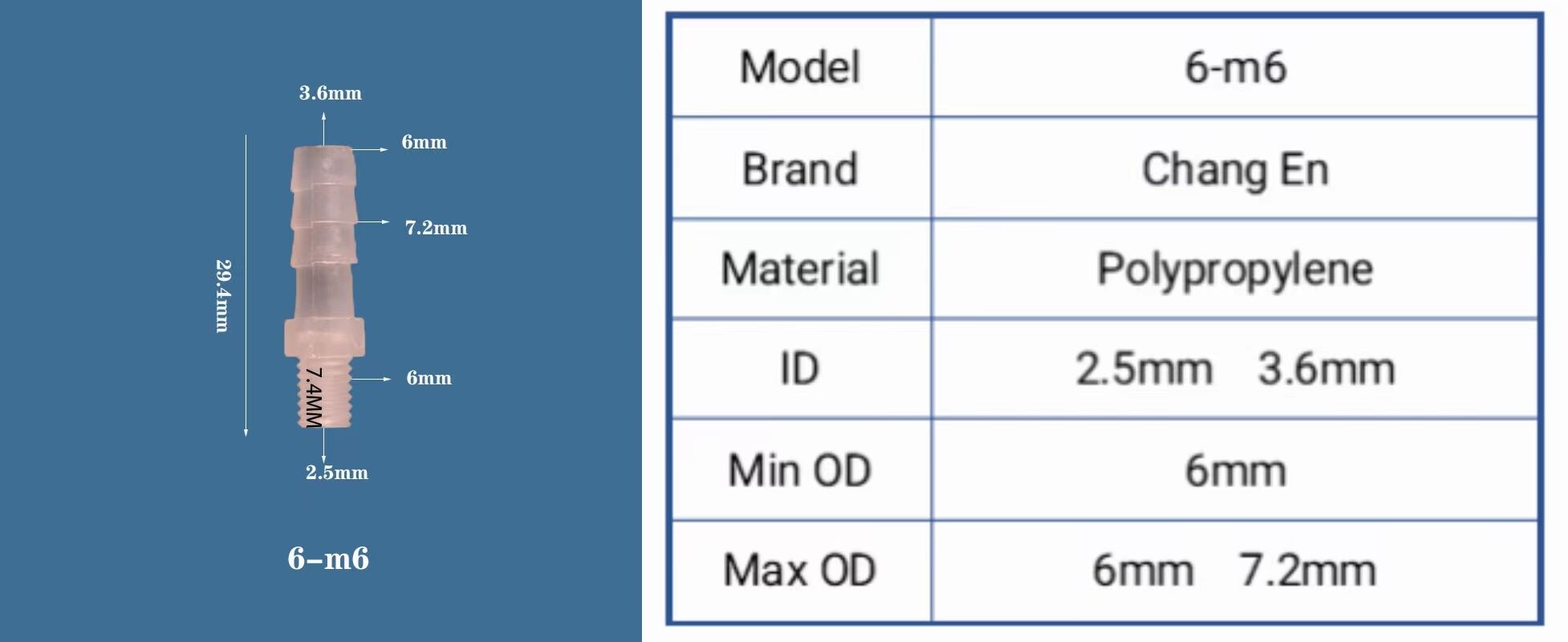 Plastic M5 Metric Male Female Thread to 1/4" Hose  Fitting Straight  Male Threaded Tube Connector manufacture