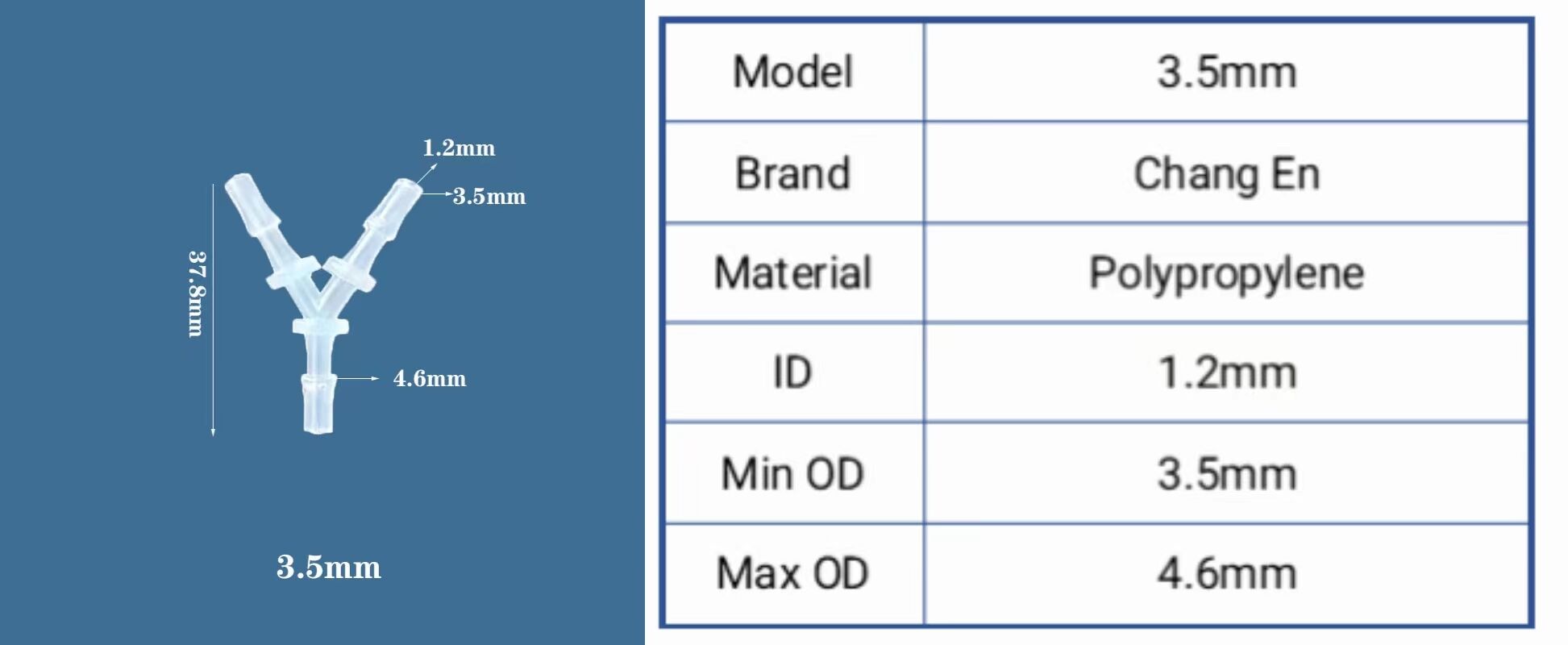 Chang En Y-shaped tee Diagonal three-way treasure tower joint Hose accessories supplier