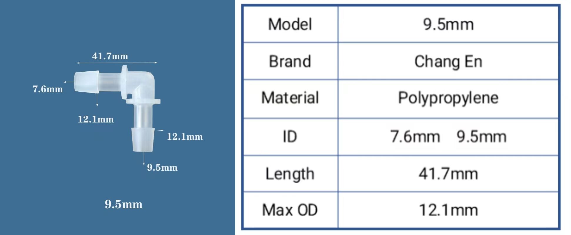 Changen angle head Right angle elbow hose connector Food grade bending factory