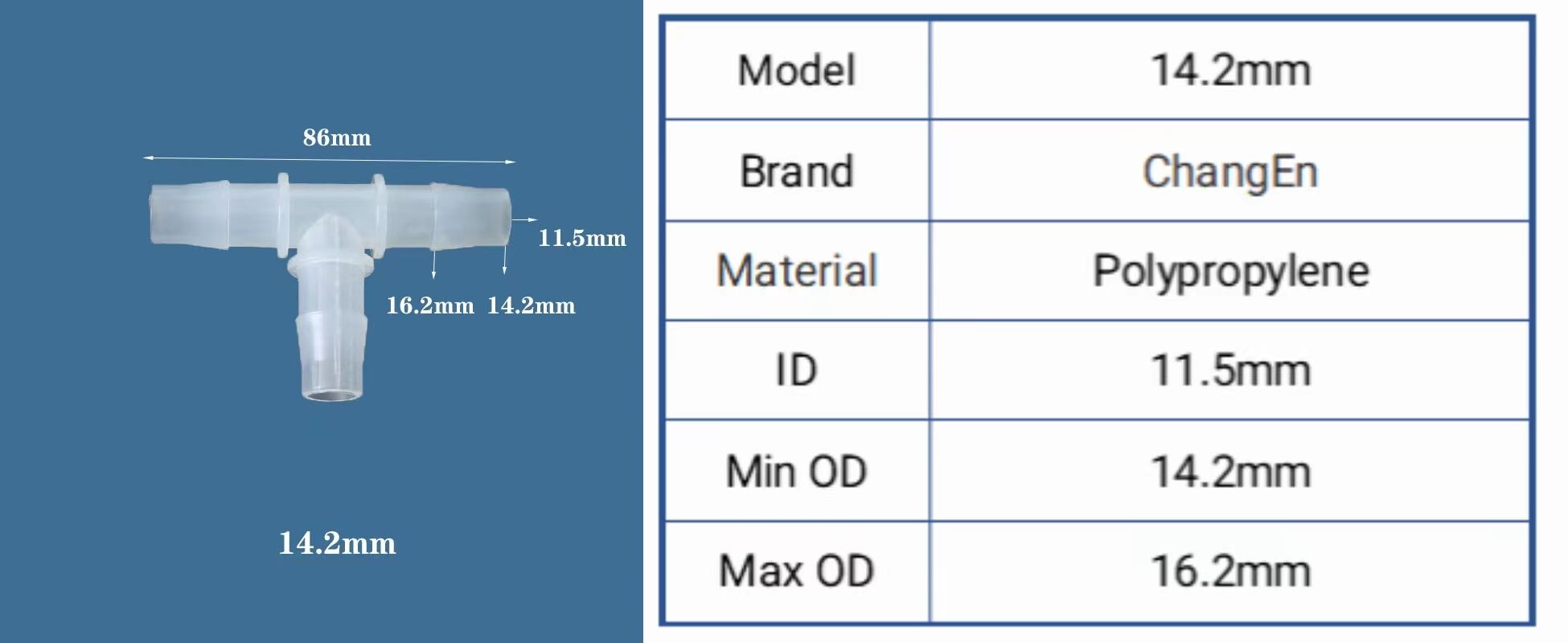 1/16" to 1/2" inches flow Control Components 3 Ways T-shaped Plastic Hose Barb Tee Reducer Fittings manufacture