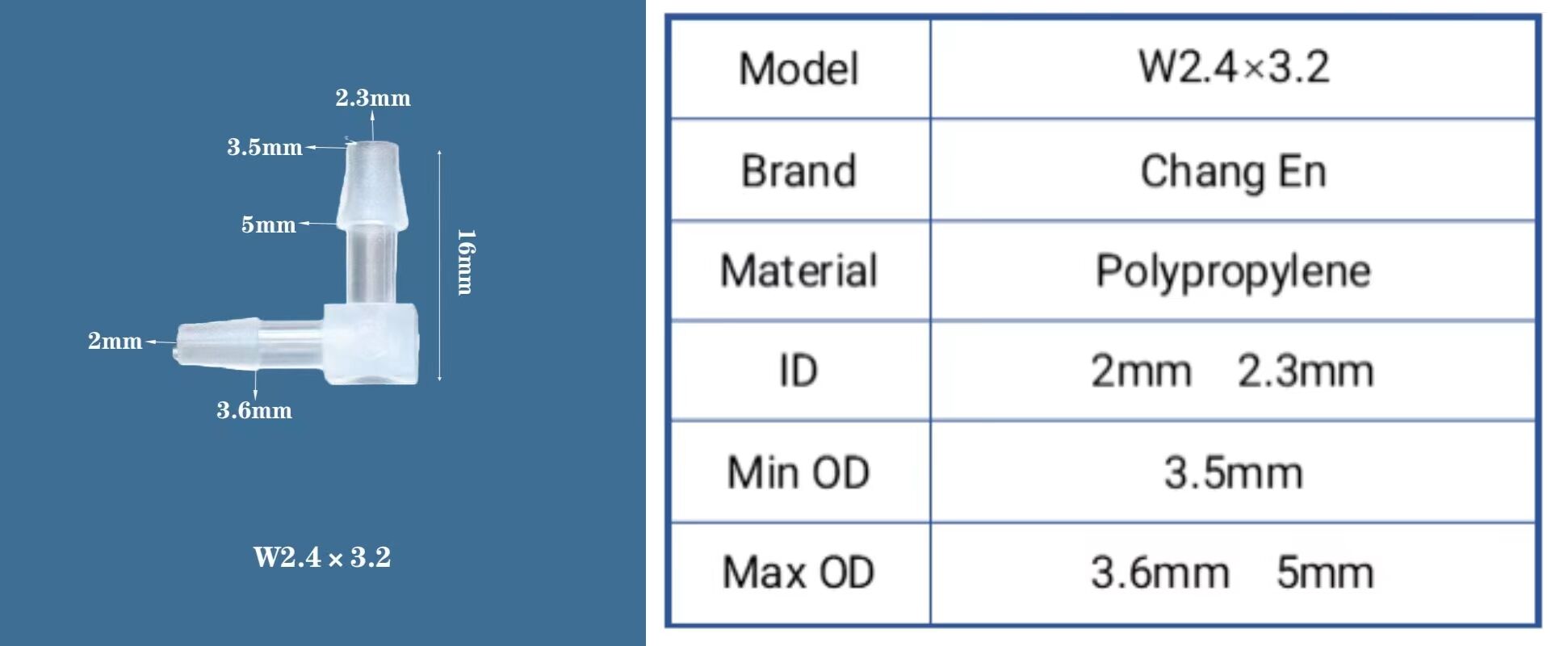 Chang En Variable diameter elbow PP Right angle elbow Reducing joint 2-way factory