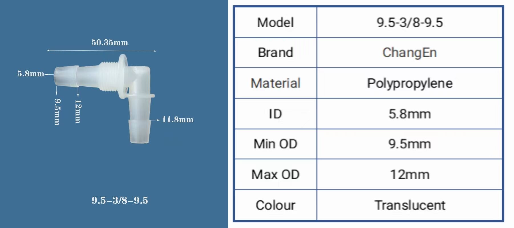 Chang En Reducing Pipe Swivel Union Adapter Fitting Barb Elbow 90 Degree Threaded Barbed Hose Pipe Tubing Connector factory