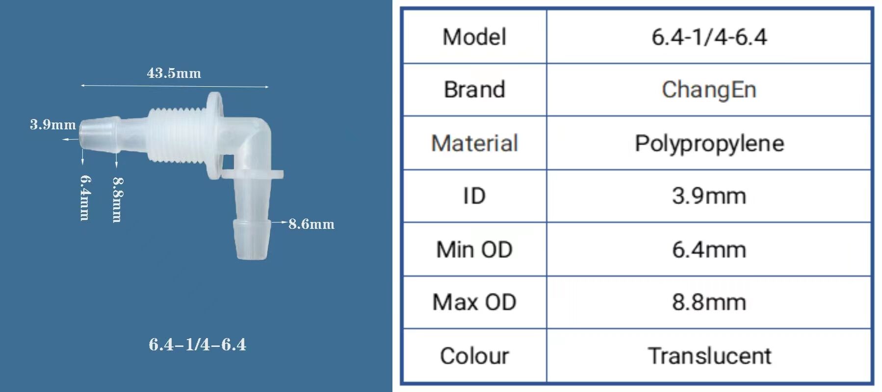 Chang En Reducing Pipe Swivel Union Adapter Fitting Barb Elbow 90 Degree Threaded Barbed Hose Pipe Tubing Connector manufacture