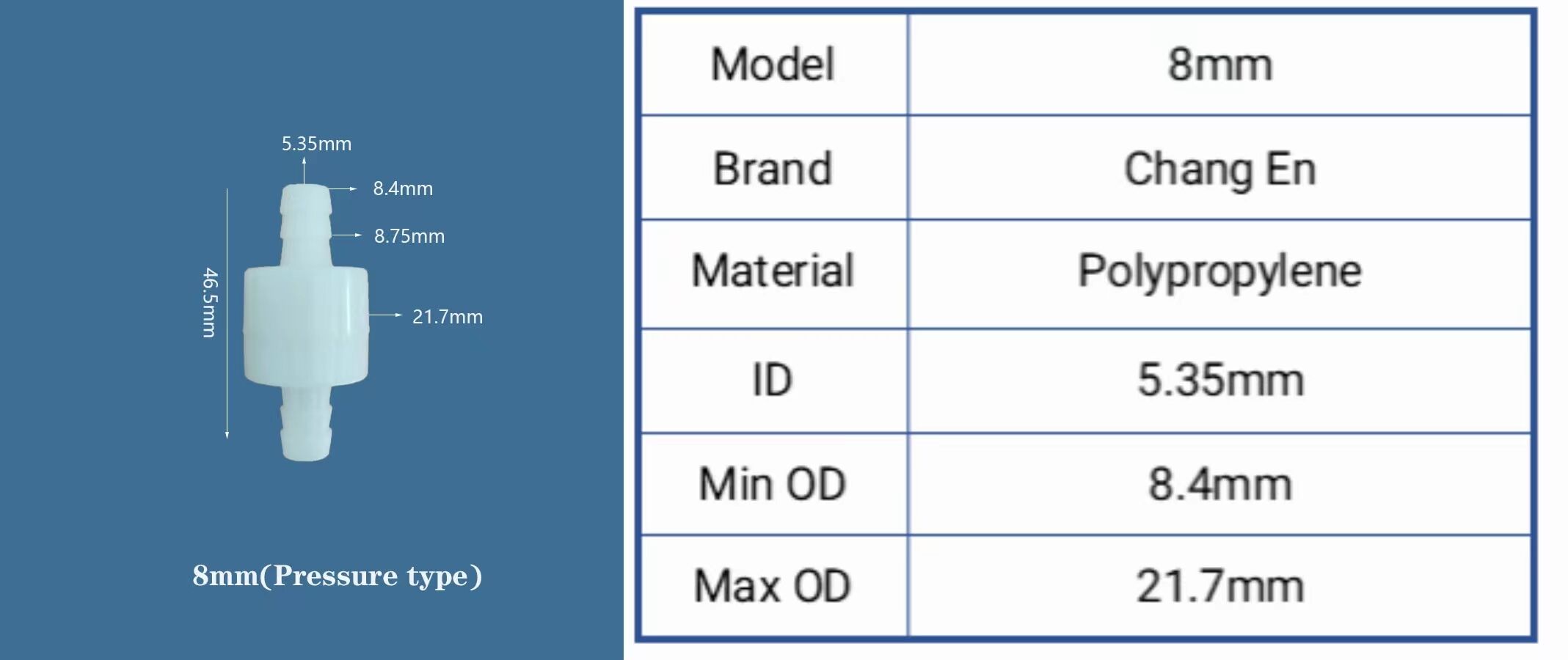 Small 3/32 Inch to 3/8 Inch Barbed Plastic One Way Non-return Diaphragm Check Valve supplier