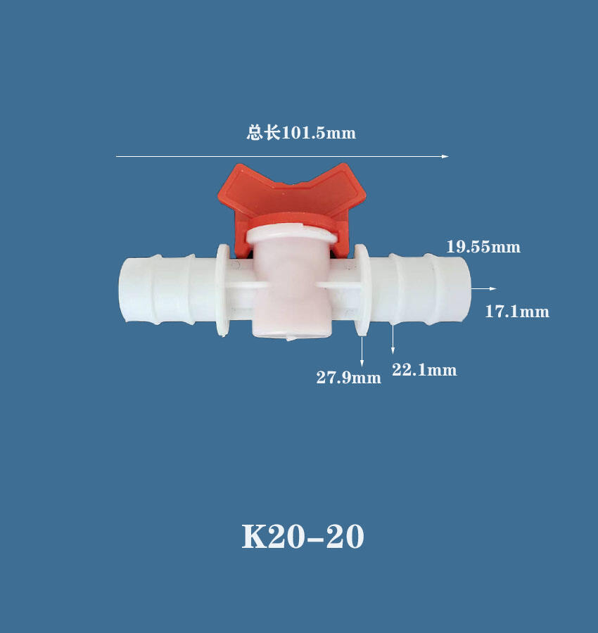 Barbed Ball Valve In-Line Ball Valve Shut-Off Switch With Hose Barb for Drip Irrigation supplier