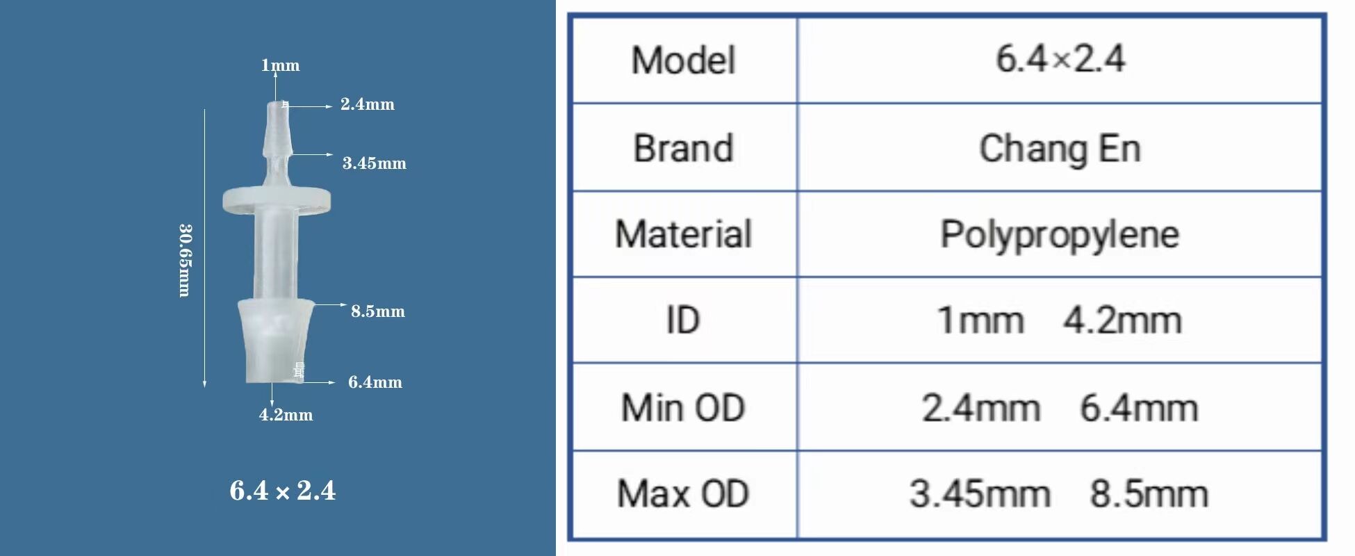 Chang En Variable diameter plastic straight water nozzle joint Flexible joint manufacture