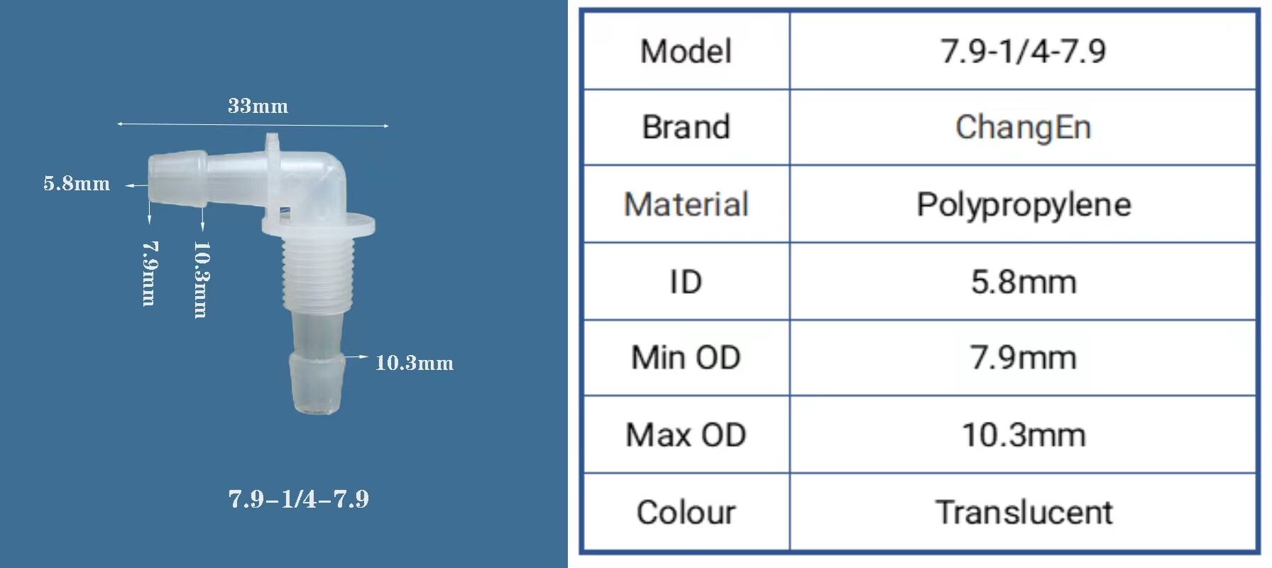 Chang En Reducing Pipe Swivel Union Adapter Fitting Barb Elbow 90 Degree Threaded Barbed Hose Pipe Tubing Connector factory