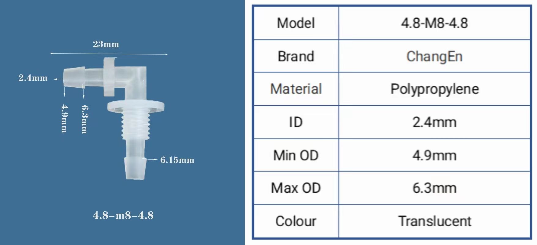 Chang En Reducing Pipe Swivel Union Adapter Fitting Barb Elbow 90 Degree Threaded Barbed Hose Pipe Tubing Connector factory