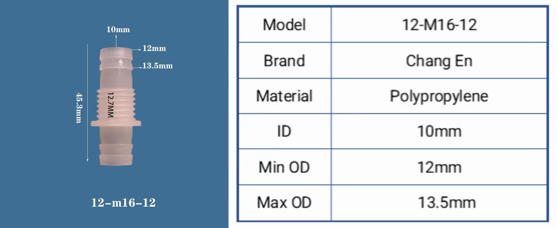 Chang En Straight connector Fixed threaded straight joint Straight hose plug manufacture