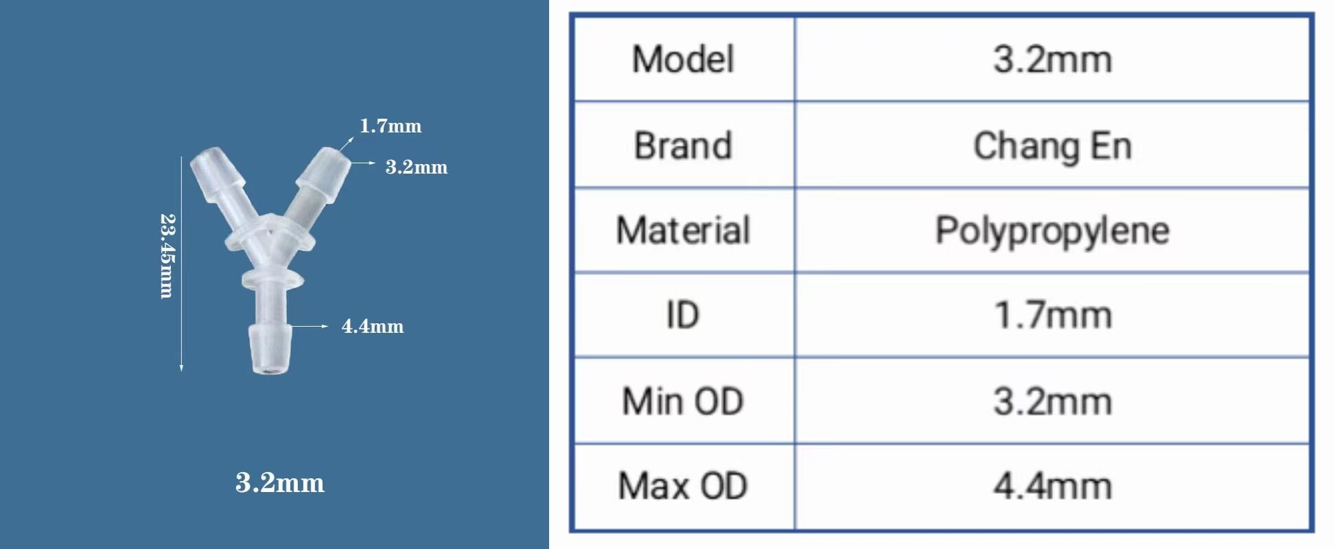 Chang En Y-shaped tee Diagonal three-way treasure tower joint Hose accessories supplier