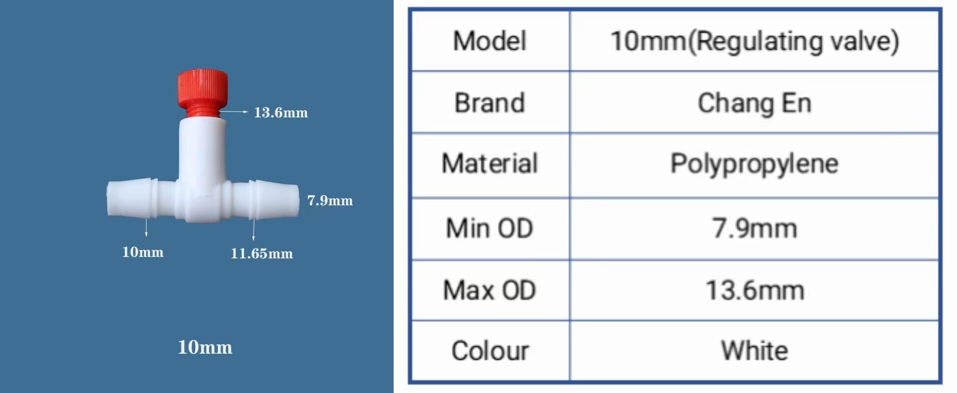 Plastic regulating valve Air regulating valve adjustment opening hose details