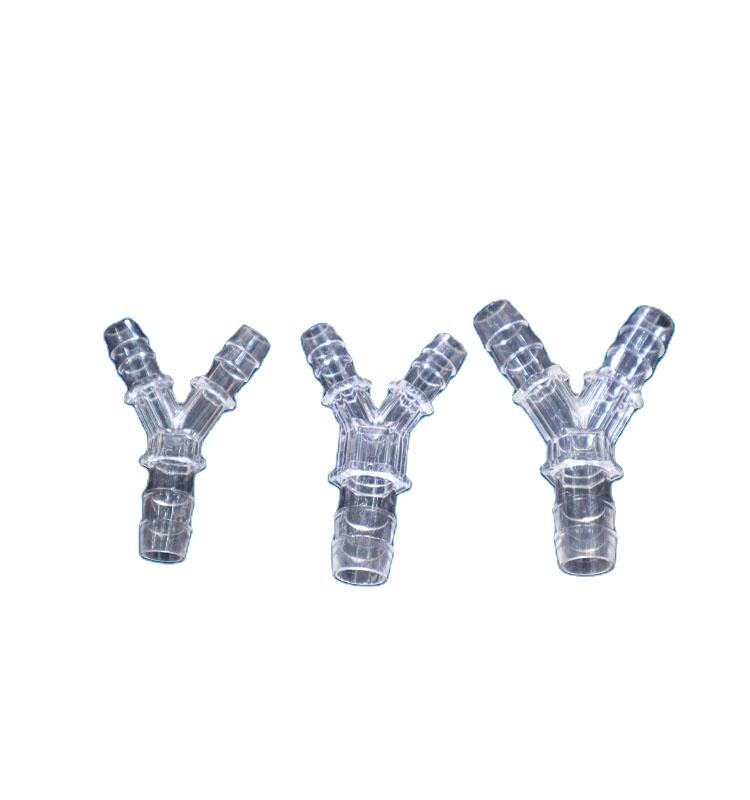 Plastic reducing tee Pagoda water nozzle joint Y-shaped tee reducer 3 Way Y Type Hose Connector details