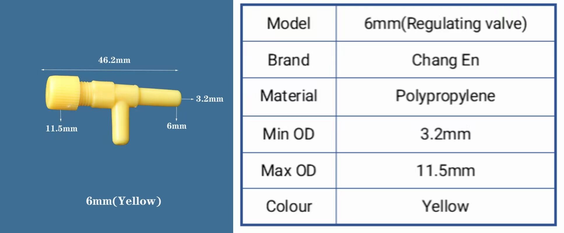 Plastic regulating valve Air regulating valve adjustment opening hose details