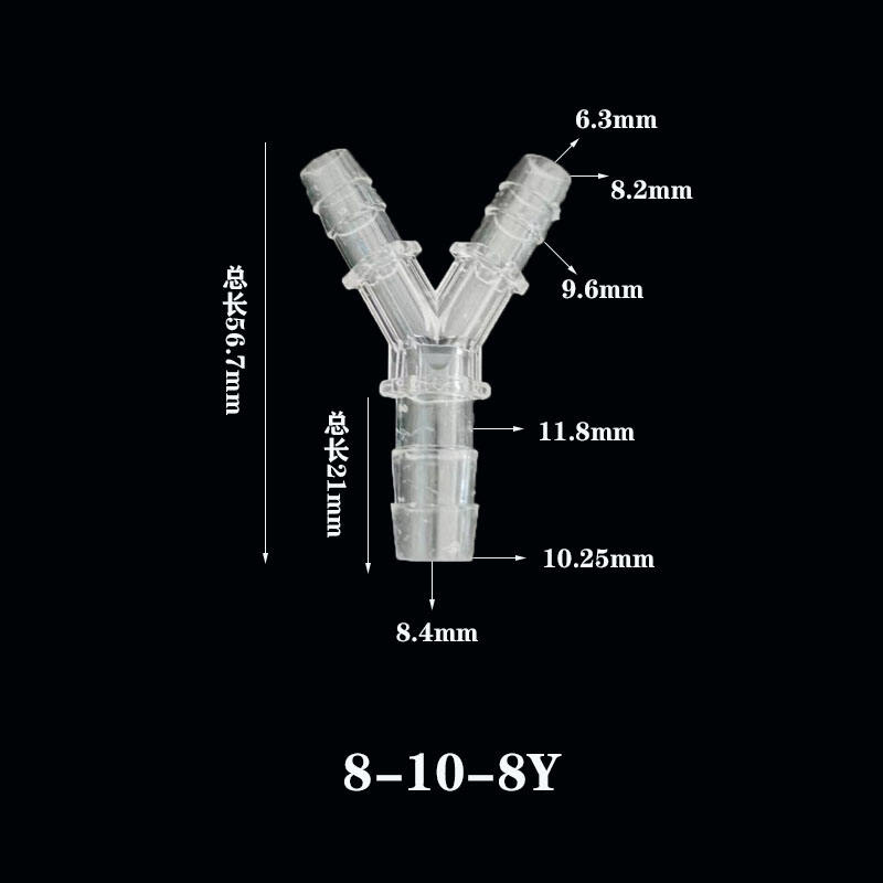 Y8-10-8 Reducing 3 way water pipe tube fitting factory