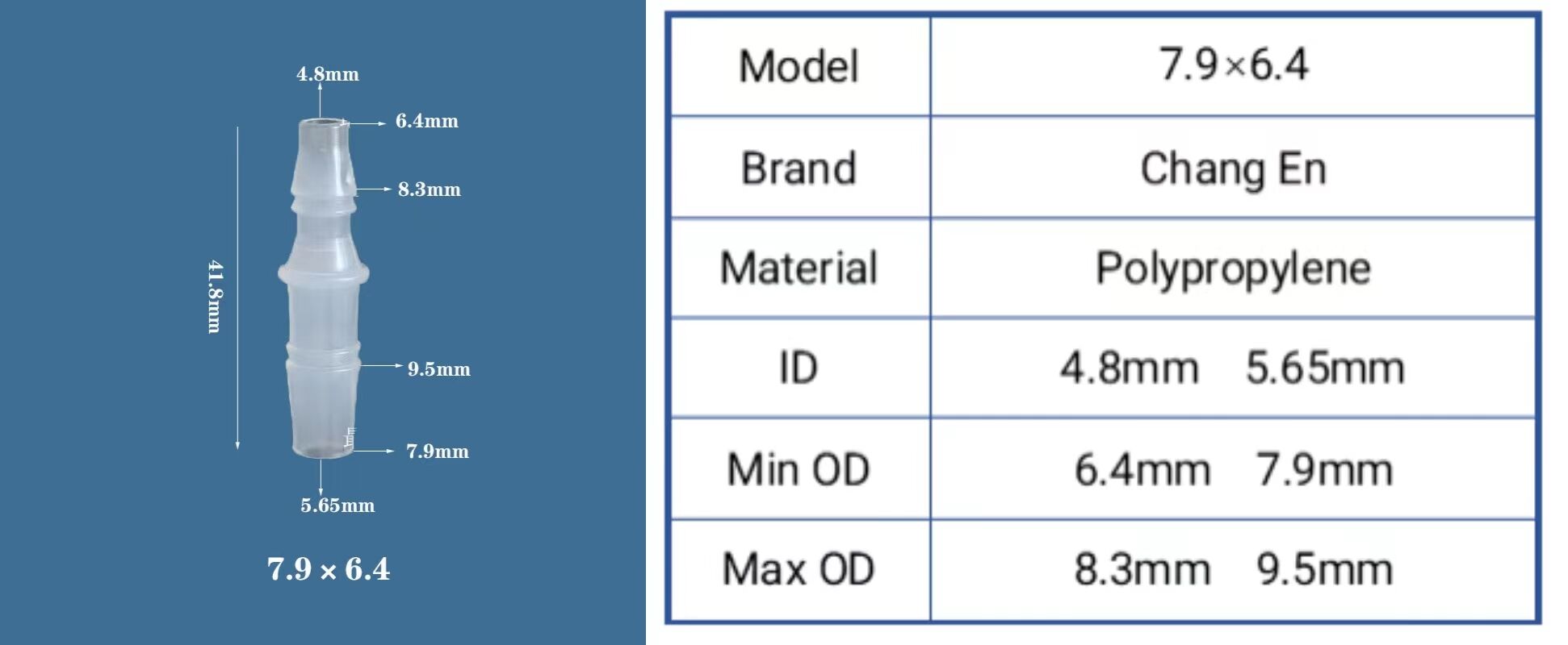 Chang En Variable diameter plastic straight water nozzle joint Flexible joint details