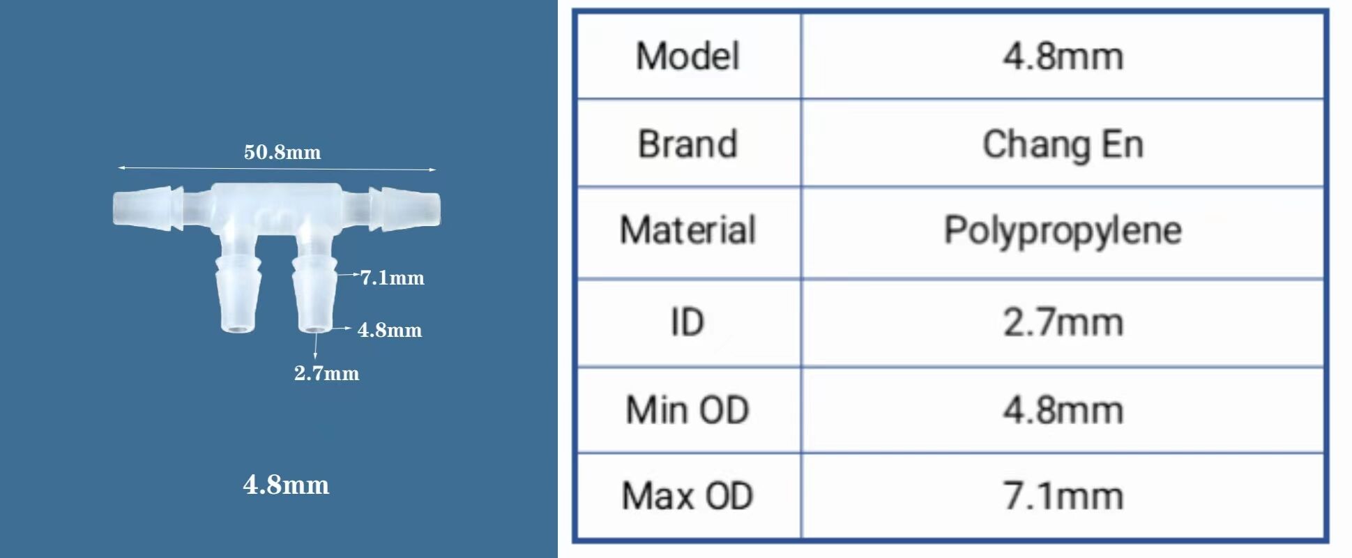 Chang En Side cross joint Plastic socket Multi way connector Food grade accessories manufacture