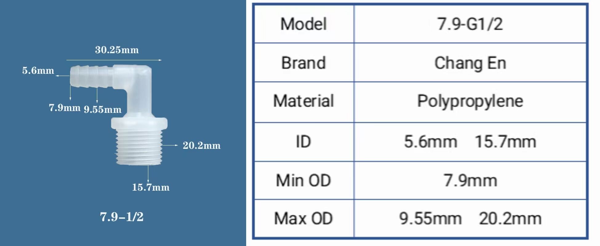 Chang En Cheap 1.6mm to 16mm 2 Way 90 Degree L Joint Coupling Plastic Air Hose Tubing Medical Elbow Connectors manufacture