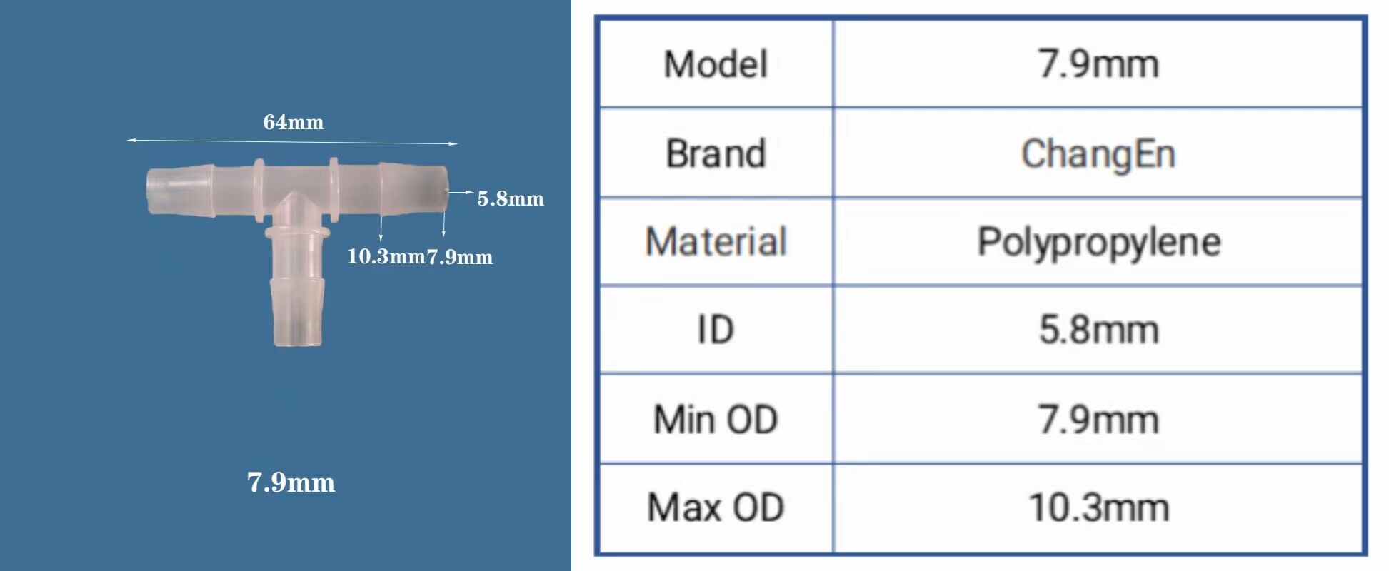 1/16" to 1/2" inches flow Control Components 3 Ways T-shaped Plastic Hose Barb Tee Reducer Fittings manufacture