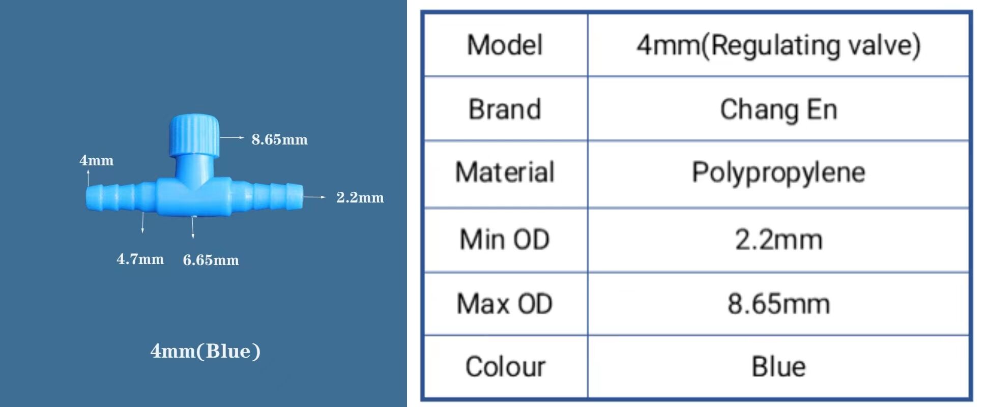 Plastic regulating valve Air regulating valve adjustment opening hose details