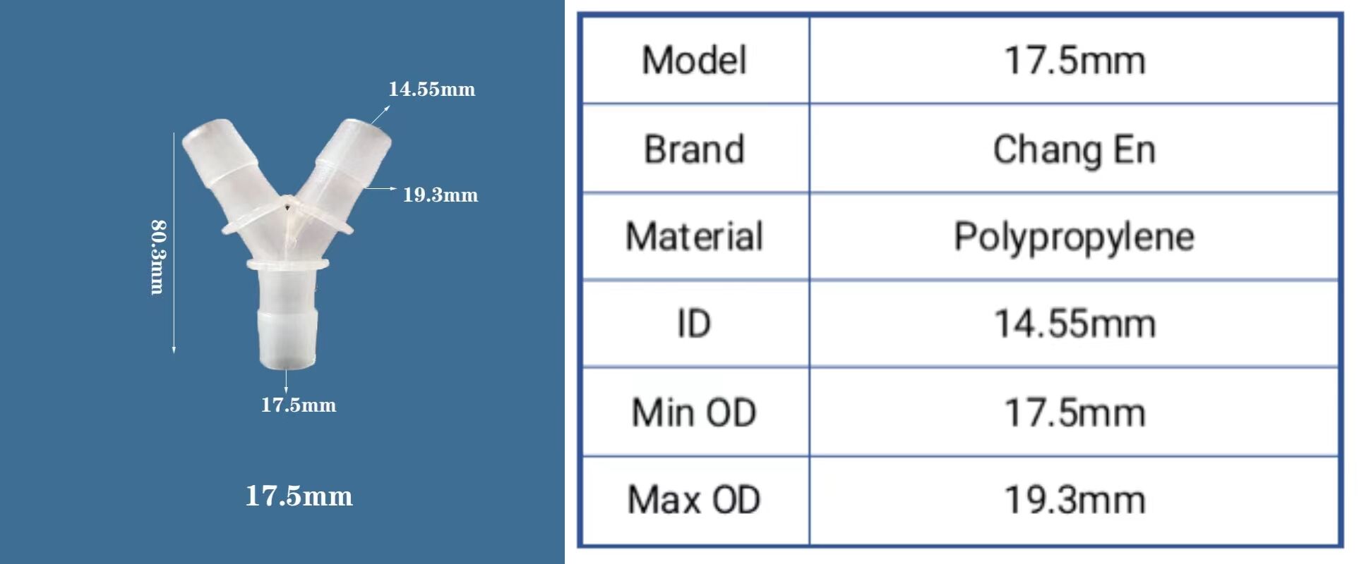 Chang En Y-shaped tee Diagonal three-way treasure tower joint Hose accessories supplier