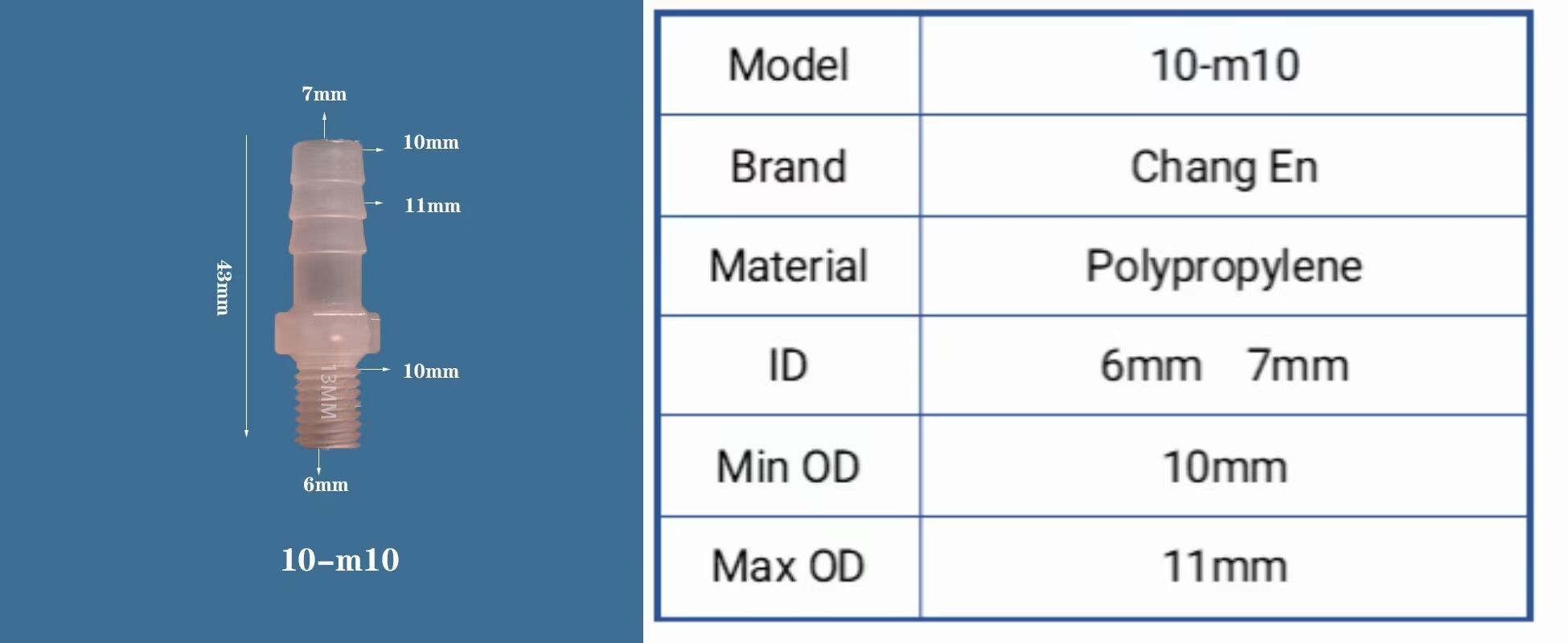 Chang En National standard thread Outer Wire Direct Pagoda M thread coarse thread details